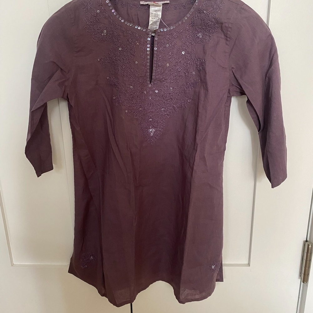 NWT Girls Bonpoint Embroidered Tunic Top- Girls Size 8